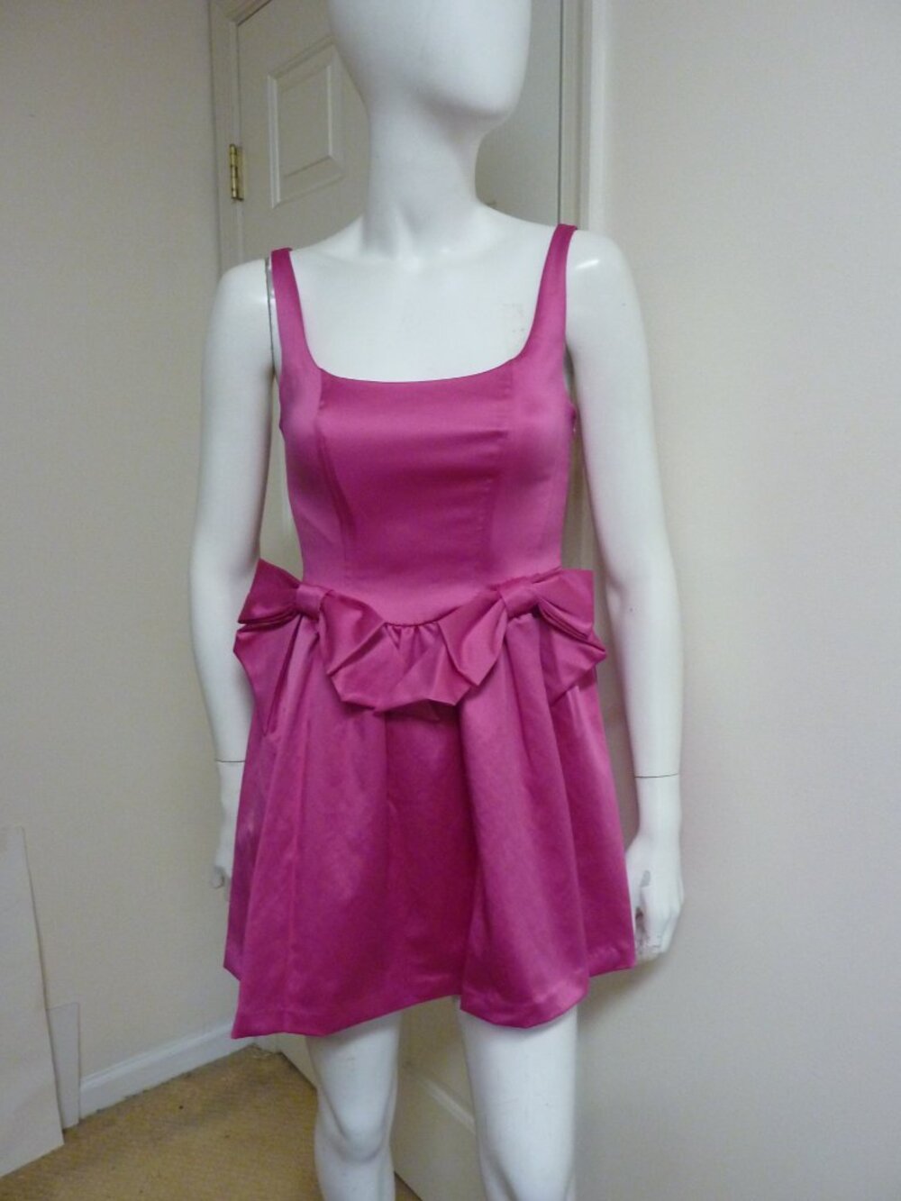 LoveShackFancy Bayer Bow Trim Mini Dress - Picture 9 of 12